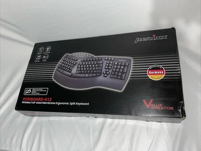 PERIBOARD 612 2.4GHz & Bluetooth Wireless Ergonomic Split Keyboard & Receiver - Image 1 of 4