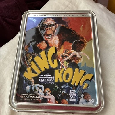 King Kong 2 DVD Disc Collectors Edition Tin Box Set Classic Movie with Extras - Image 1 of 2