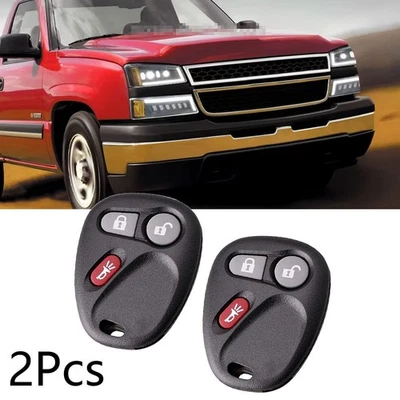 2 para Chevrolet Silverado 1500 2500 3500 2001 2002 mando a distancia llave de entrada sin llave Jbyx Foto 1 de 4
