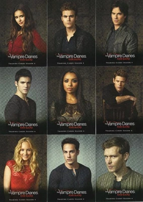 Vampire Diaries Season 4 Love Sucks 9-Card Studio Chase Insert Set S1-S9 - Image 1 of 2