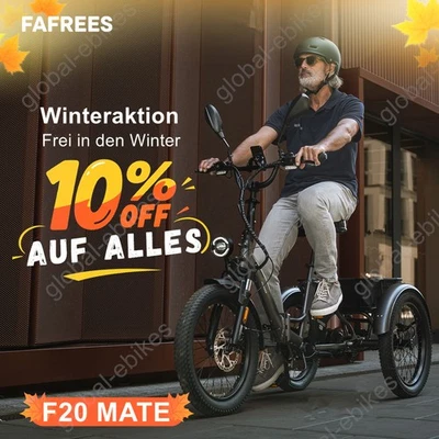 🔥Fafrees F20 Mate 20 Zoll Elektro Dreirad 3-Rad Fahrrad mit Korb Elektrofahrrad - Bild 1 von 4