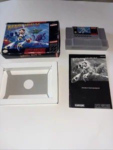 Mega Man X (Super Nintendo SNES, 1993) CIB Complete w/Manual TESTED - Picture 1 of 14