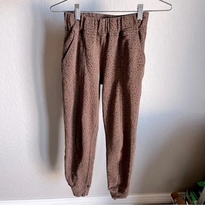 Abercrombie & Fitch Soft A&F Collection leopard print t sweatpants joggers XS - Picture 1 of 7