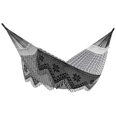 Vivere Authentic Brazilian Cotton Hammock, Outdoor Hanging Daybed, Luxo - Image 1 of 4