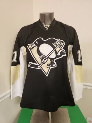 Camiseta deportiva Pittsburgh Penguins #11 Jordan Staal Reebok CCM NHL con correa de lucha talla 50  Foto 1 de 4