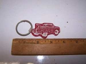 Vintage LOMBARDO & SON SERVICE STATION Schlüsselanhänger SCOTT AIR FORCE BASE - Illinois - Bild 1 von 2