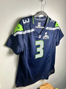 Nike On Field Seattle Seahawks Super Bowl Russell Wilson #3 Jersey – Women’s XL - Picture 1 of 10