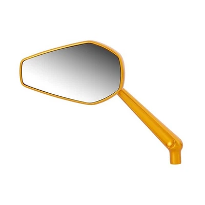 Mi-rétroviseur mini-stocker billet or gauche pour harley indian victory Arlen... - Photo 1/2