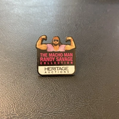 Macho Man Randy Savage 2025 Heritage Auctions NSCC National Promo Pin WWE WWF - Image 1 of 3