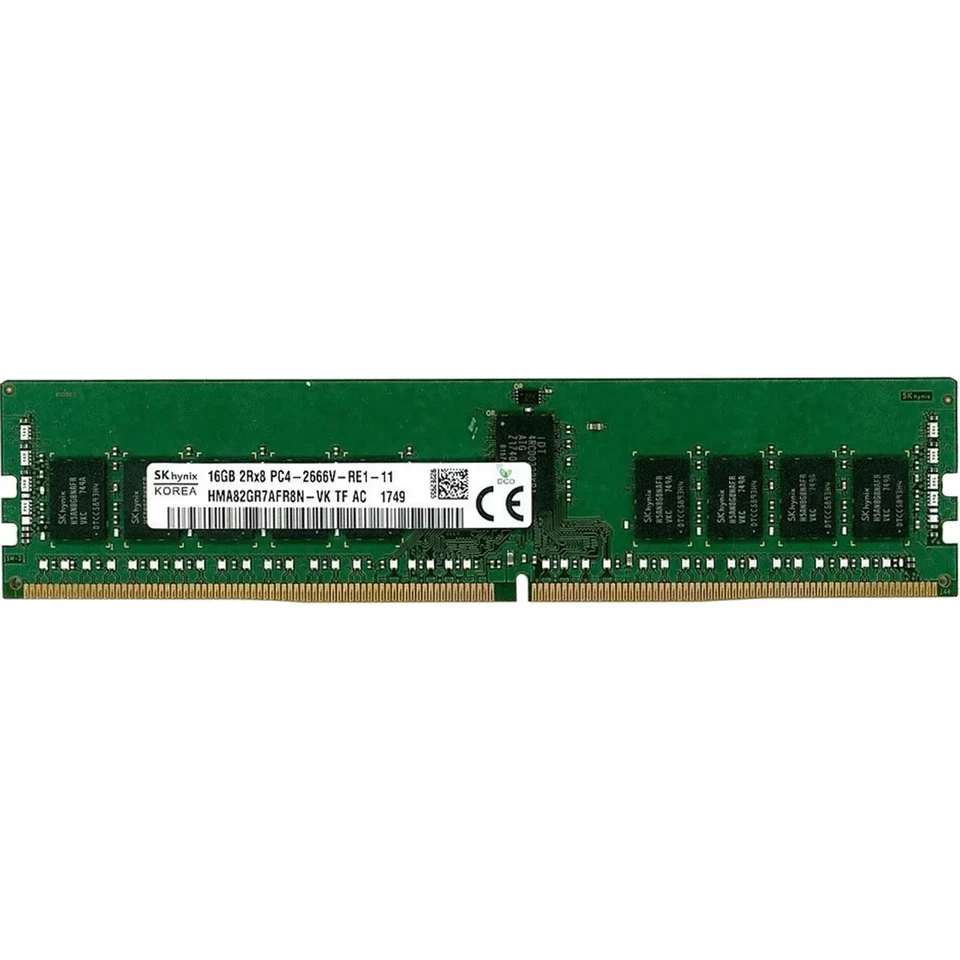 Hynix HMA82GR7AFR8N-VK 16GB PC4-21300V-R 2RX8 DDR4-2666MHz ECC REG RAM - Immagine 1 di 1