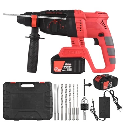 26MM Brushless Electric Hammer Drill Multifunctional Rotary Cordless Rechargeabl - Image 1 of 4