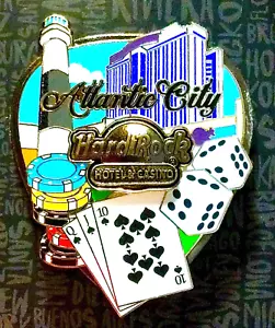 2021 HARD ROCK HOTEL & CASINO ATLANTIC CITY 3D COLLAGE GUITAR PICK PIN - Picture 1 of 1