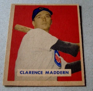 1949 Bowman #152 CLARENCE MADDERN  Chicago CUBS  no creases VG-EX or better - Picture 1 of 3