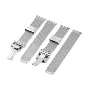 High Grade Milanese Stainless Steel Watch Strap Pilot Quick Release Band 20/22mm - Picture 1 of 12