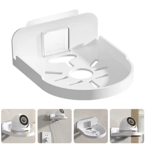 White Plastic Baby Monitor Shelf Floating Wall Shelves Stand for - Picture 1 of 12