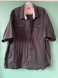 Camisa Wrangler para hombre. 2XL. Negro. Manga corta. - Imagen 1 de 5