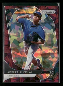 2020 Panini Prizm #101 Adbert Alzolay Burgundy Cracked Ice Prizm /25 RC - Picture 1 of 2