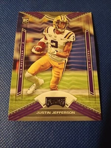 2020 JUSTIN JEFFERSON PANINI PLAYOFF NFL ROOKIE CARD RC #9 MINNESOTA VIKINGS - Picture 1 of 2