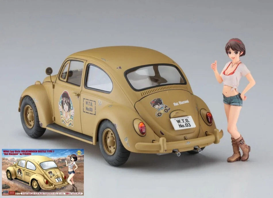 Modellino auto model kit beetle kafer WILD EGG GIRLS VW KIT 1:24 - Immagine 1 di 1