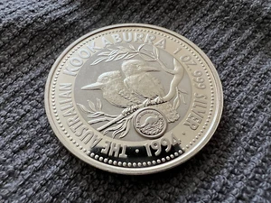 1994  Australian Silver Kookaburra COMMON WEALTH GAMES 1 Dollar 1oz - see photo - Picture 1 of 8