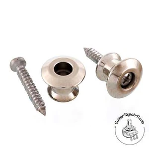 Dunlop Strap Button Set For Straplok Dual Design Strap Locks - Nickel - Picture 1 of 1