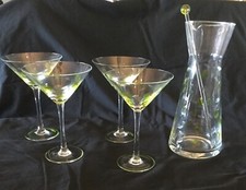 New listing
6 pc Etched Olive Martini set—Pitcher, Stirrer, 4 Glasses Mint