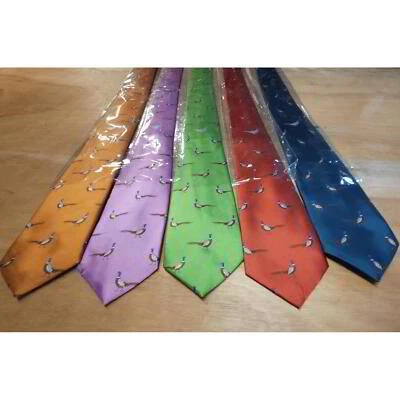 Corbata faisán verde lima de Taylor's Ties Foto 1 de 2