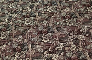 4.2 yd/Vintage Silk jacquard fabric Luxury Oriental brocade cloth Uzbek textile - Picture 1 of 6