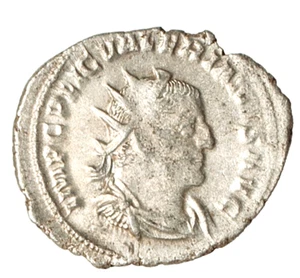 Ancient Roman Coin Emperor Valerian I Silver Antoninianus (Double Denarius) - Picture 1 of 2