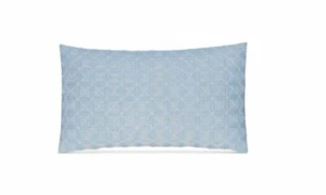 Hotel Collection Frame 100% Linen Geometric 14" x 24" Decorative Pillow - Blue - Picture 1 of 1