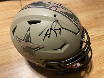Casco flexible de velocidad personalizado autografiado por Tony Romo de los Dallas Cowboys 1/1 Foto 1 de 3
