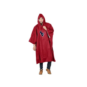NEU Lizenzierter Houston Texans Deluxe Regenponcho für Erwachsene - Bild 1 von 1
