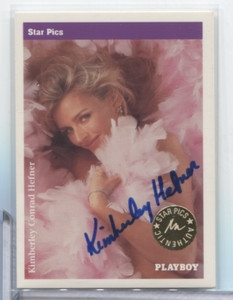 Kimberly Conrad Hefner Playboy Signed 1992 Star Pics Card w/COA 060923MLCD46