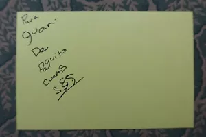 Paquito Cuevas - CINE MEXICANO - Asalto en Tijuana - La mugrosita - Autografiado 1983 - Imagen 1 de 2