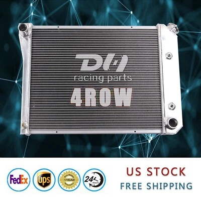 Radiador de 4 filas para Chevy Nova 1968-74/75-87 El Camino/70-81 Camaro/Chevelle 21"" W Foto 1 de 4