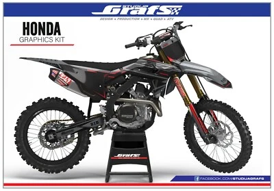 1991 1992 CR 125R Graphics Kit For HONDA CR125 125 R CR125 Decals Stickers 91 92 Foto 1 de 4