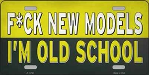 Im Old School Novelty Metal License Plate Tag - Picture 1 of 1
