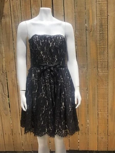 Robert Rodriguez Target Neiman Marcus Women's Size 2 Strapless Lace Dress Black  - Picture 1 of 5