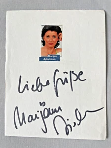 MARIJAM AGISCHEWA signed signiert Ausschnitt 10x14 Autogramm autograph - Bild 1 von 1