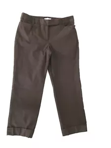 Ann Taylor Loft Damen Größe 2 Hose Marisa Caprihose 24 Schrittlänge kurze Hose braun - Bild 1 von 7