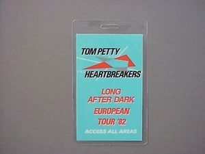 Tom Petty backstage pass laminated Long After Dark 1982 Blue - Picture 1 of 1
