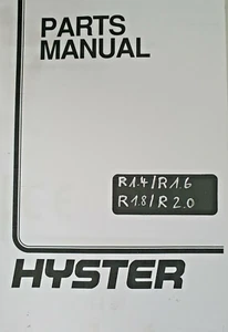 Libro de piezas de repuesto Hyster - R1.4 / R1.6 / R1.8 / R2.0 - 2794112 - Imagen 1 de 4