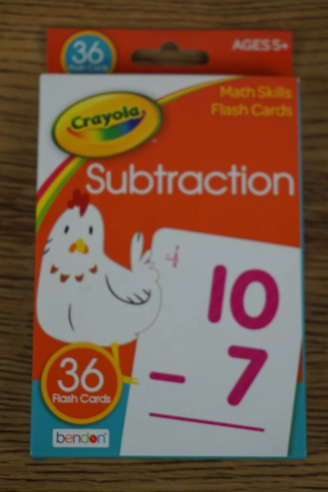 Tarjetas flash de resta Crayola (juego de 36) Foto 1 de 1