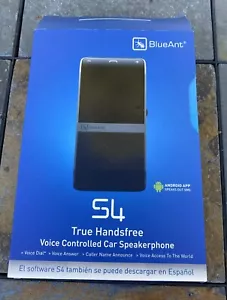 BlueAnt S4 Handsfree Voice Controlled Car Speakerphone With Car Adapter Charger - Picture 1 of 7