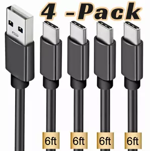 4Pack Samsung USB Cable Type C Fast Charger For Galaxy S9 S10 S20 Ultra Note 20 - Picture 1 of 9