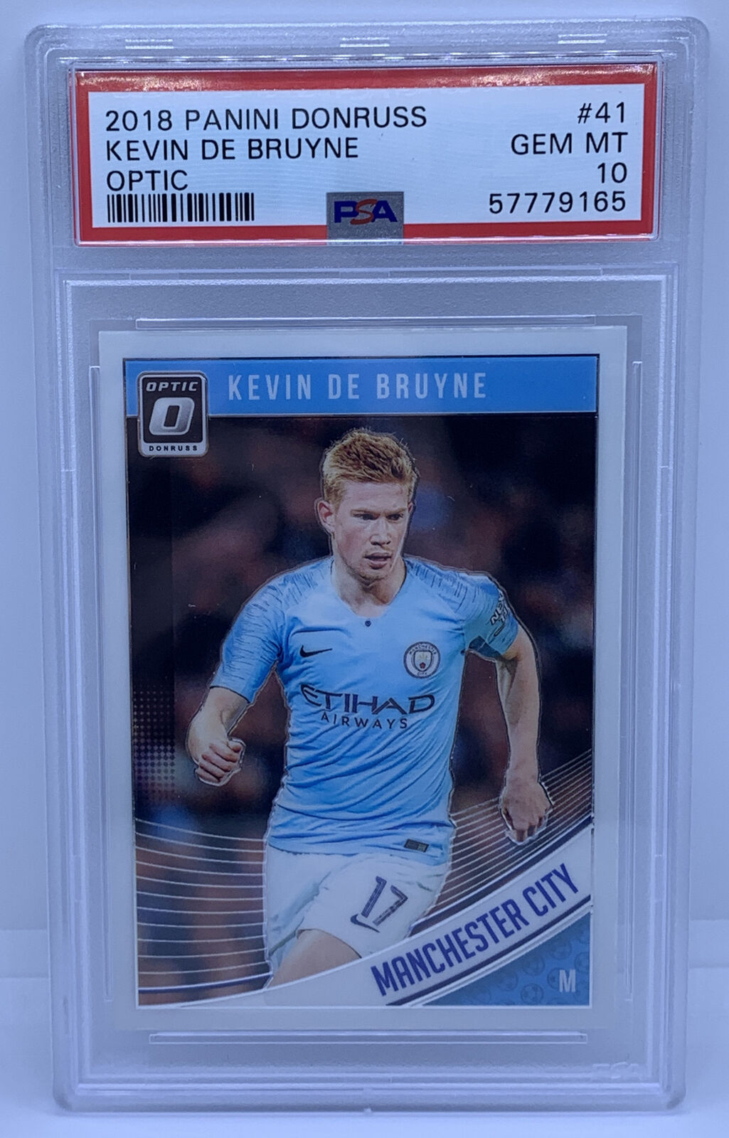 2018 Donruss Optic Soccer #41 Kevin De Bruyne Manchester City PSA 10 GEM MINT