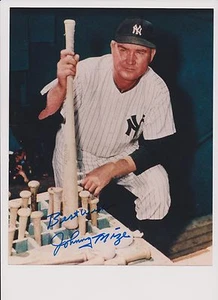 Johnny Mize Baseball New York Yankees Hall of Fame Autographed Photo 8X10 !| - Picture 1 of 1