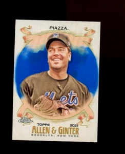 2021 Topps Chrome Allen Ginter Mike Piazza #80/150 - Picture 1 of 2