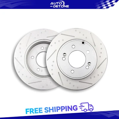 2 Pcs Rear Brake Rotors Fits Hyundai Sonata Tucson Fits Kia Optima Azera 2.0L - Image 1 of 4