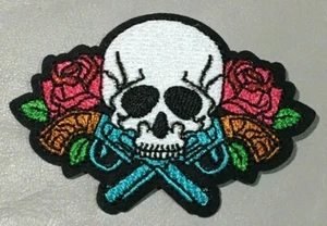 Parche Termoadhesivo | Calavera Mexicana | Bordado | 53x74 mm | Patch - Imagen 1 de 1